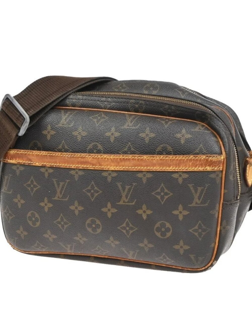 LOUIS VUITTON Reporter PM Crossbody Shoulder Bag Monogram Leather M45254 36KC824